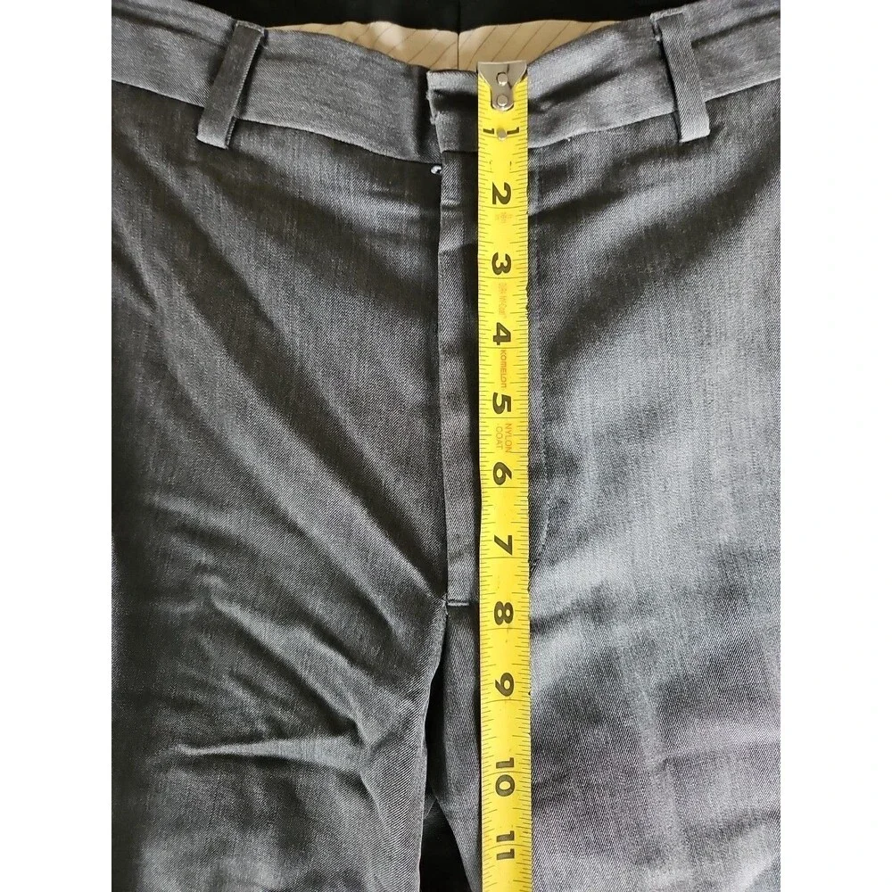 Banana Republic Pants Mens 31x32 Gray Solid Tailored Slim Flat Front 100% Wool